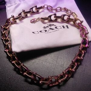 Coach c signature necklace